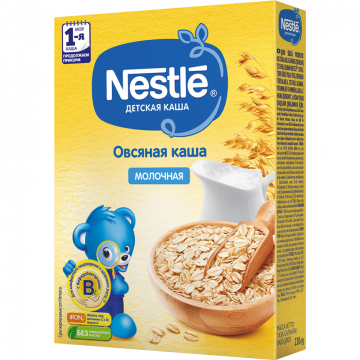 Каша сухая молочная «Nestle» овсяная, 220 г