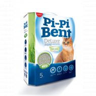 Наполнитель для туалета «Pi-Pi-Bentc» Deluxe Fresh Grass, бентонит, 5 кг