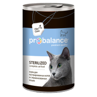 

Корм д/кош"PROBALANCE"(Sterilized)415г