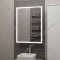Шкаф для ванной «Континент» Allure Led 60х80 L, с зеркалом