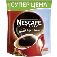 

Кофе"NESCAFE CLASSIC"(раств,пакет)34г