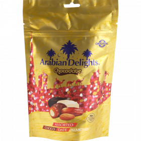 Финики в шо­ко­ла­де «Arabian Delights» с мин­да­лем, ас­сор­ти, 100 г