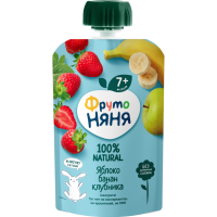 

Десерт "ФРУТОНЯНЯ" (ябл/банан/клубн) 90г