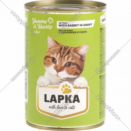 Корм для кошек «Lapka» с кроликом, 415 г