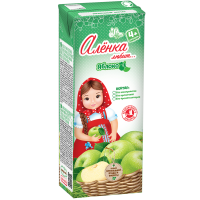 

Нектар "АЛЕНКА ЛЮБИТ" (яблоко) 0,2л