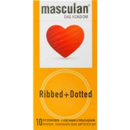 Презервативы Masculan Ribbed + Dotted, 10 шт