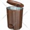 Ведро для мусора «Эльфпласт» Elegance, ЕР337, коричневый, 18 л