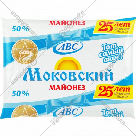 Майонез «АВС» Моковский 50%, 160 г