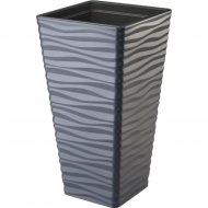 Кашпо «Formplastic» Sahara Dunes Slim, 3970-014, антрацит, 40 см