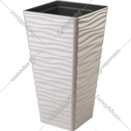 Кашпо «Formplastic» Sahara Dunes Slim, 3970-055, светло-серый, 40 см