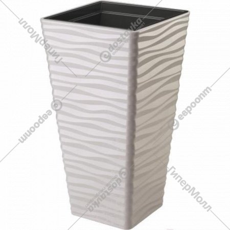Кашпо «Formplastic» Sahara Dunes Slim, 3970-055, светло-серый, 40 см