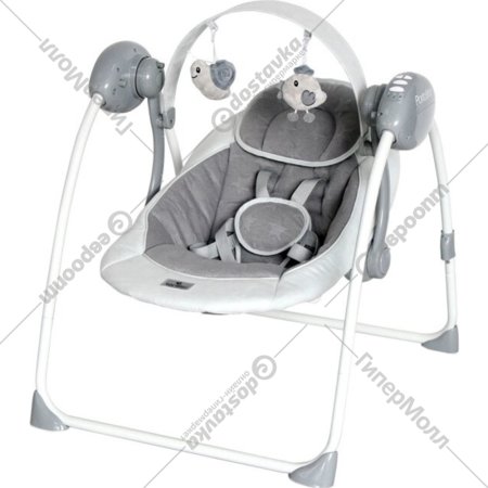 Детский шезлонг-качели «Lorelli» Portofino Cool Grey Stars, 10090062147