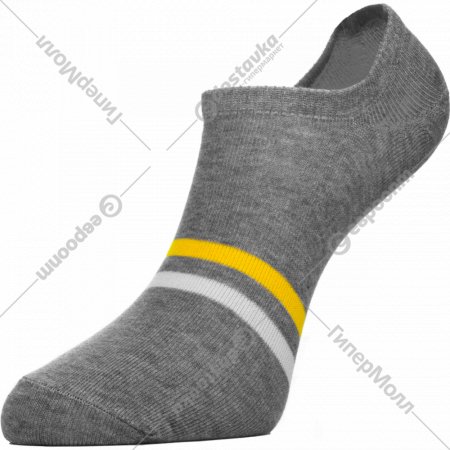 Носки мужские «Chobot» 42-115, серый меланж/белый/желтый, размер 25-27