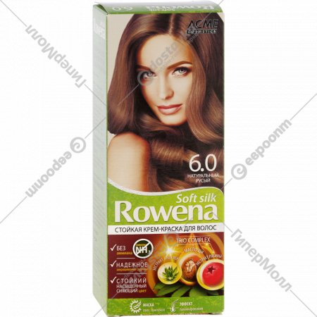 Крем-краска для волос «Rowena» тон 6.0 натуральный русый