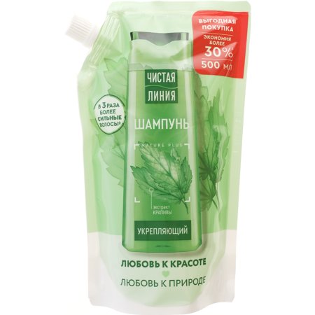 Шампунь для волос Чистая линия Укрепляющий, 500 мл