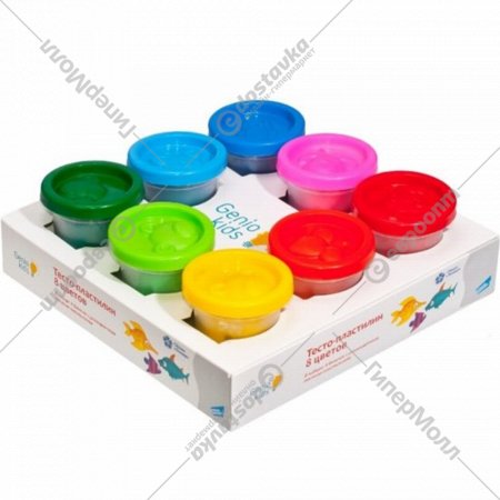Набор для лепки «Genio kids» Тесто-Пластилин 8 Цветов, TA1045