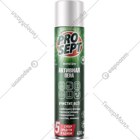 Чистящее средство «Prosept» Universal Spray, Активная пена, с антистатическим эффектом, 146991, 400 мл