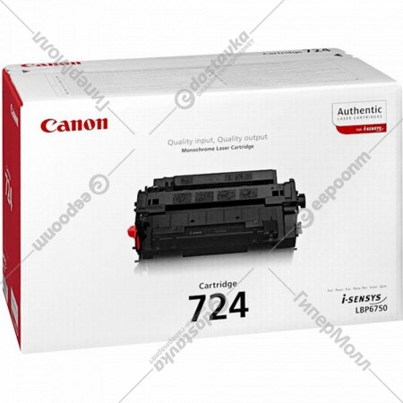 Тонер-картридж «Canon» 724 3481B002, черный