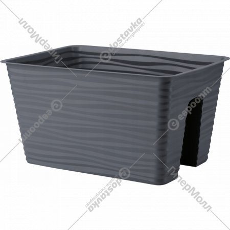 Ящик-кашпо «Formplastic» Sahara, 4450-014, антрацит, 27 см