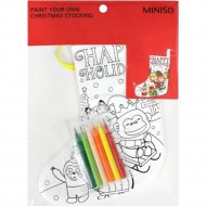 Раскраска «Miniso» Mini Family Christmas Series, 2012457610105, 6 маркеров