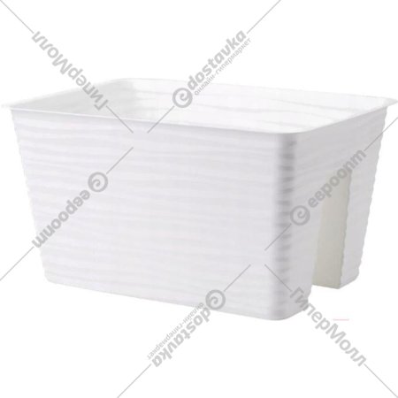 Ящик-кашпо «Formplastic» Sahara, 4460-011, белый, 40 см