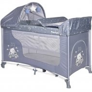 Кроватка-манеж «Lorelli» Moonlight Rocker Silver Blue Car, 10080422154