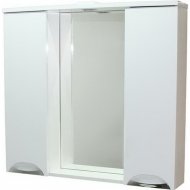 Шкаф для ванной «СанитаМебель» Эмили 101.900, белый, с зеркалом