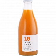 Сок «Детокс 10» облепихово-апельсиново-морковный с экстрактом имбиря, 1 л