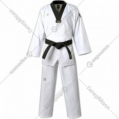 Кимоно для таэквондо «Mooto» WT MTX, белый, воротник черный, размер 4/170, 13997