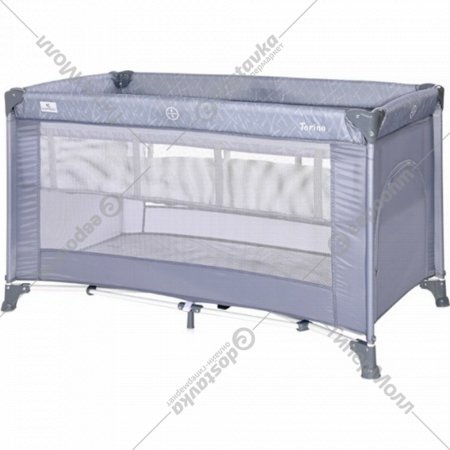 Кроватка-манеж «Lorelli» Torino 2 Silver Blue, 10080462124