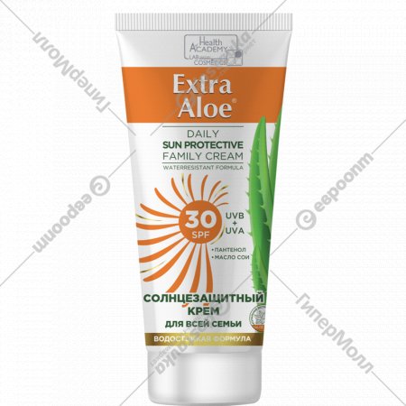 Солнцезащитный крем «Family Cosmetics» Extra Aloe, SPF 30, 100 мл