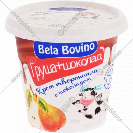 Творожный десерт «Молочный мир» Bela Bovino, груша и шоколад, 3%, 145 г