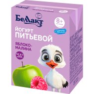 Йогурт питьевой «Беллакт» детский, яблоко-малина, 2.6%, 210 г