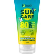 Солнцезащитный крем «Family Cosmetics» Extra Aloe, SPF 80+, 130 мл