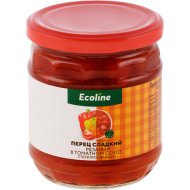 Перец сладкий Эколайн резаный, в томатном соусе, 400 г