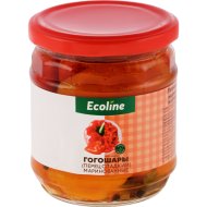 Перец сладкий Эколайн гогошары, маринованные, резаные, с маслом, 400 г