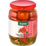 Томаты Эколайн черри, бурые слабокислые, маринованные, 670 г