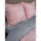 Комплект постельного белья «Amore Mio» Мако-сатин Heart Микрофибра 2.0, двухспальный, 31451, серый/розовый