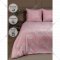Комплект постельного белья «Amore Mio» Мако-сатин Heart Микрофибра, полуторный, 31450, серый/розовый