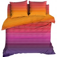 Комплект постельного белья «Amore Mio» Мако-сатин Spectrum Микрофибра, полуторный, 21490, красный/оранж/фуксия/синий