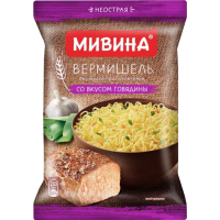 

Вермишель б/п "МИВИНА"(говядина,пак) 50г