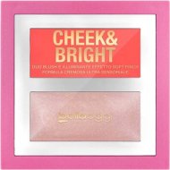 Румяна и иллюминайзер «Bellaoggi» Cheek&Bright, тон 04 cheer coral, 2х2.5 г