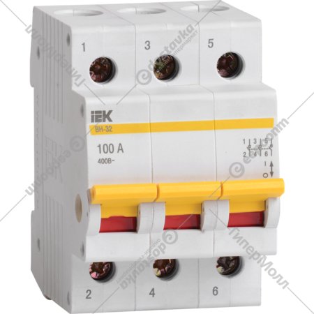 Выключатель нагрузки «IEK» ВН-32, MNV10-3-040, мини-рубильник, 3Р, 40А, ИЭК