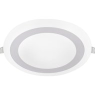 Панель светодиодная встраиваемая круглая «In Home» RLP-BL, 16Вт, 230В, 4000К, 960Лм, 195 мм, с подсветкой, белый, IP20