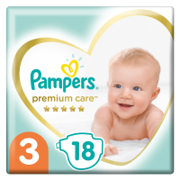 

Подгуз."PAMPERS"(pr.care,6-10кг,р3,18шт)