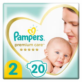 Подгузники «Pampers» Premium Care  Размер 2, 4-8 кг, 20 шт