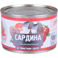 

Рыбн.конс."САРДИНА АТЛ.В Т/С" 250г
