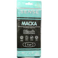 

Маска мед."SENSE"(одноразова,3-х сл)5шт