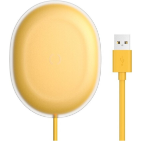 Бес­про­вод­ное за­ряд­ное устрой­ство «Baseus» Jelly 15W, WXGD-0Y, yellow