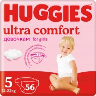 Подгузники для девочек «Huggies» Ultra Comfort, для девочек, 56 шт